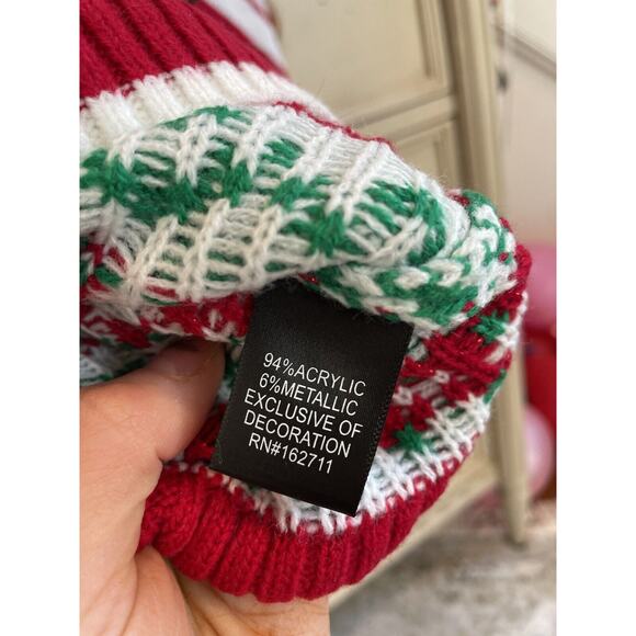 NWT Blizzard Bay Ugly Christmas Striped Bow Tie Christmas Size Medium - Picture 5 of 6